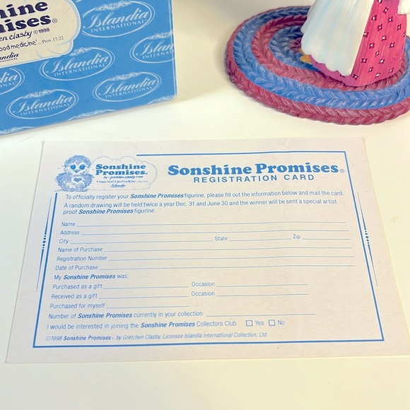 NEW Sonshine Promises by Gretchen Clasby Owl Figurine “Forgiveness” 1999 #7043 - Picture 6 of 8